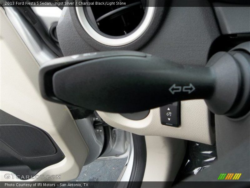Ingot Silver / Charcoal Black/Light Stone 2013 Ford Fiesta S Sedan