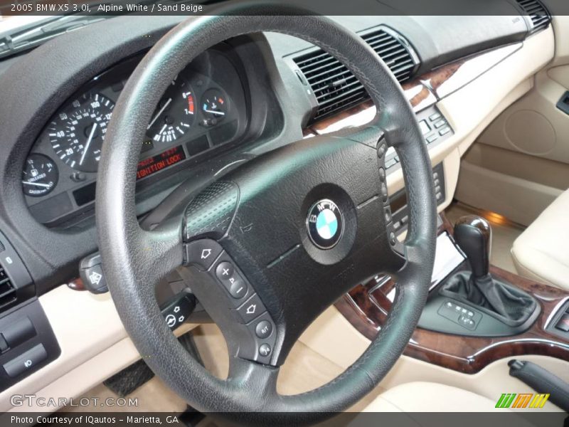 Alpine White / Sand Beige 2005 BMW X5 3.0i