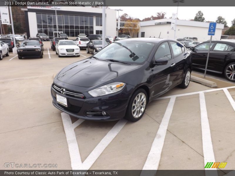 Maximum Steel Metallic / Black 2013 Dodge Dart Limited