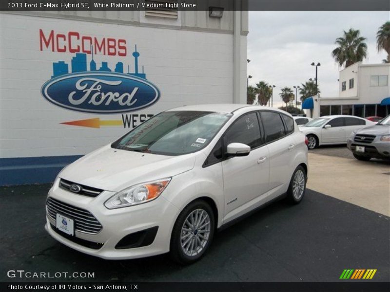 White Platinum / Medium Light Stone 2013 Ford C-Max Hybrid SE