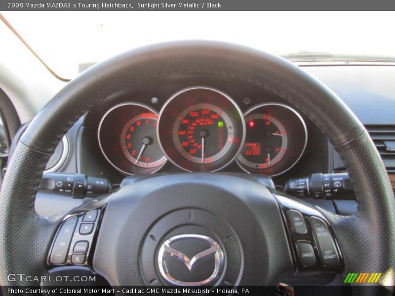 Sunlight Silver Metallic / Black 2008 Mazda MAZDA3 s Touring Hatchback