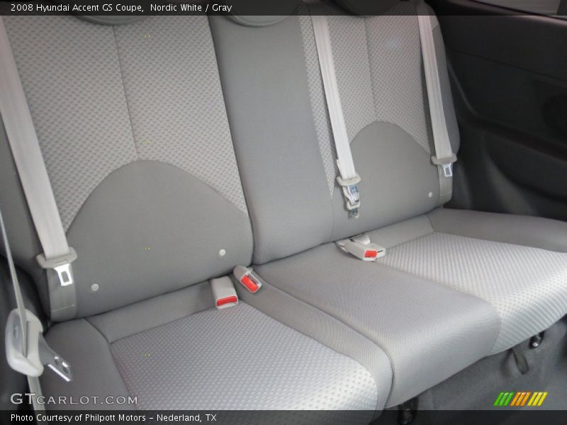 Nordic White / Gray 2008 Hyundai Accent GS Coupe