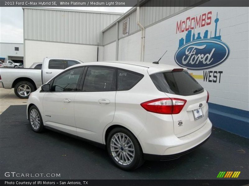 White Platinum / Medium Light Stone 2013 Ford C-Max Hybrid SE