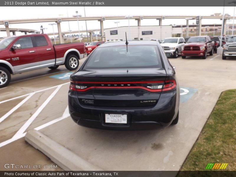 Maximum Steel Metallic / Black 2013 Dodge Dart Limited