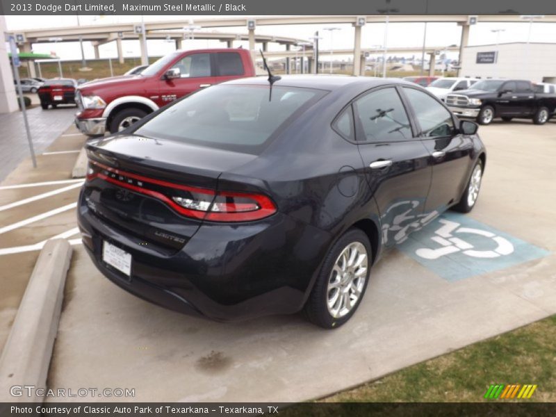 Maximum Steel Metallic / Black 2013 Dodge Dart Limited