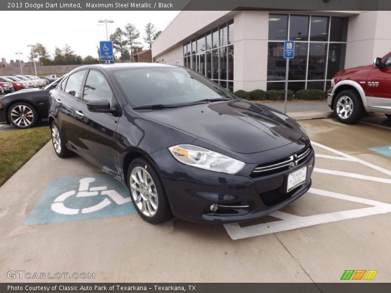 Maximum Steel Metallic / Black 2013 Dodge Dart Limited