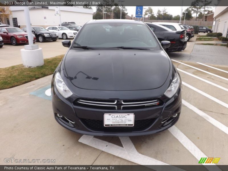 Maximum Steel Metallic / Black 2013 Dodge Dart Limited