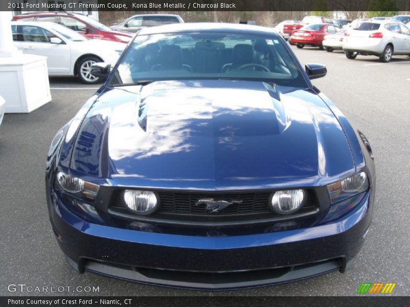 Kona Blue Metallic / Charcoal Black 2011 Ford Mustang GT Premium Coupe