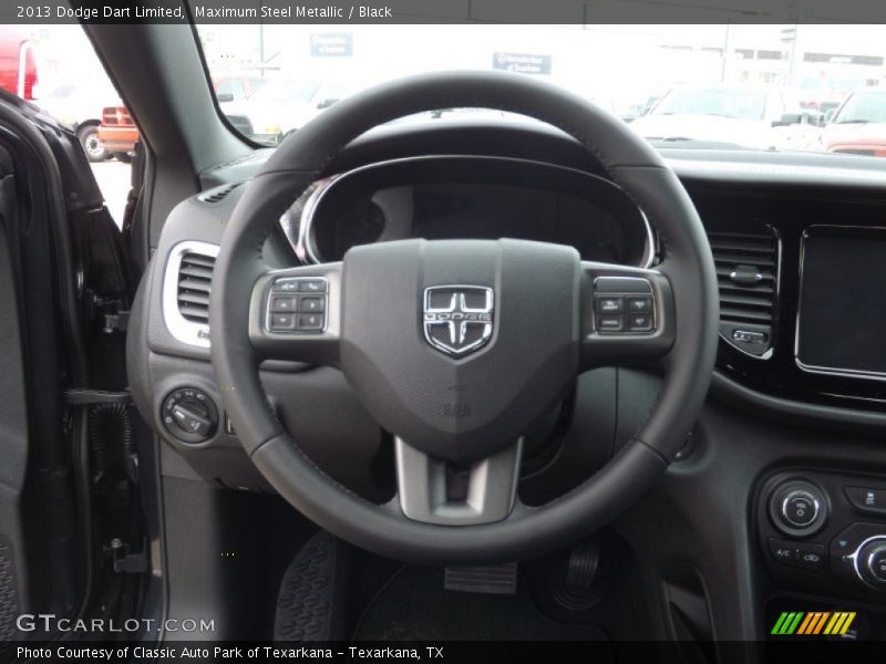 Maximum Steel Metallic / Black 2013 Dodge Dart Limited