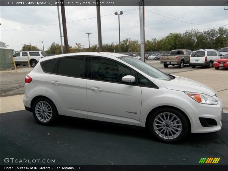 White Platinum / Medium Light Stone 2013 Ford C-Max Hybrid SE