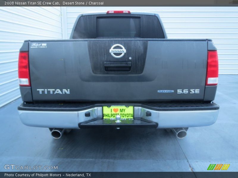 Desert Stone / Charcoal 2008 Nissan Titan SE Crew Cab