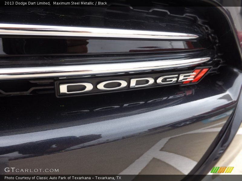 Maximum Steel Metallic / Black 2013 Dodge Dart Limited