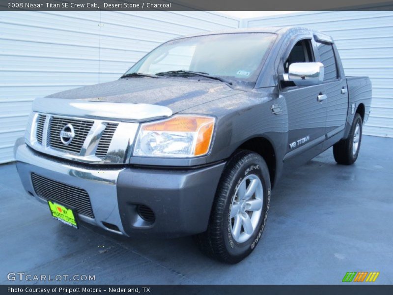 Desert Stone / Charcoal 2008 Nissan Titan SE Crew Cab