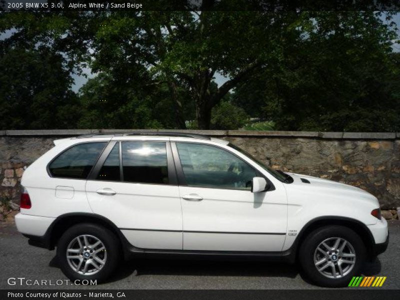 Alpine White / Sand Beige 2005 BMW X5 3.0i