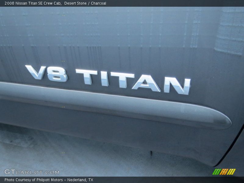 Desert Stone / Charcoal 2008 Nissan Titan SE Crew Cab