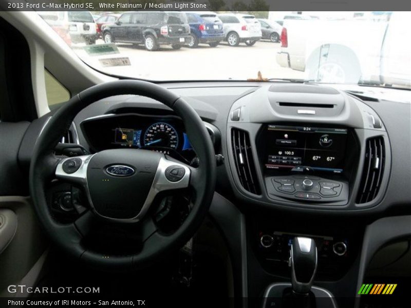 White Platinum / Medium Light Stone 2013 Ford C-Max Hybrid SE