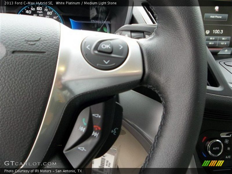 White Platinum / Medium Light Stone 2013 Ford C-Max Hybrid SE