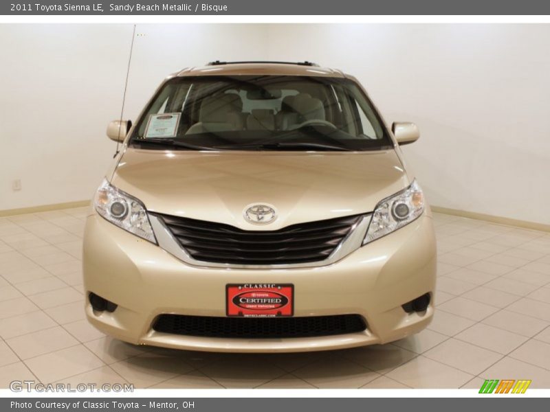Sandy Beach Metallic / Bisque 2011 Toyota Sienna LE