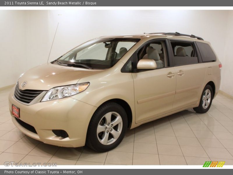 Sandy Beach Metallic / Bisque 2011 Toyota Sienna LE