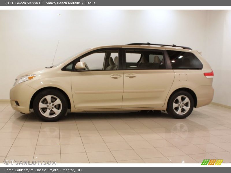 Sandy Beach Metallic / Bisque 2011 Toyota Sienna LE