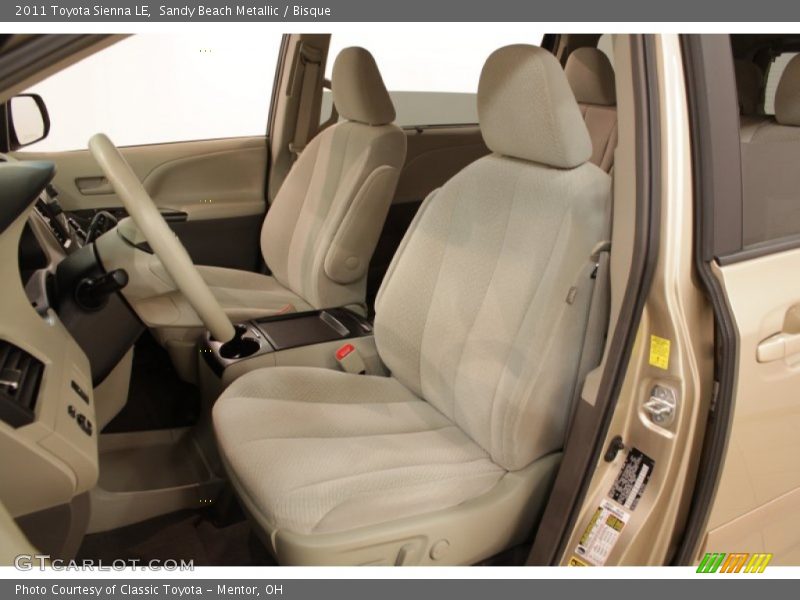 Sandy Beach Metallic / Bisque 2011 Toyota Sienna LE