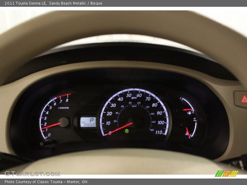 Sandy Beach Metallic / Bisque 2011 Toyota Sienna LE
