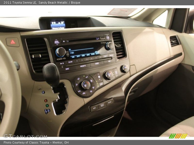 Sandy Beach Metallic / Bisque 2011 Toyota Sienna LE