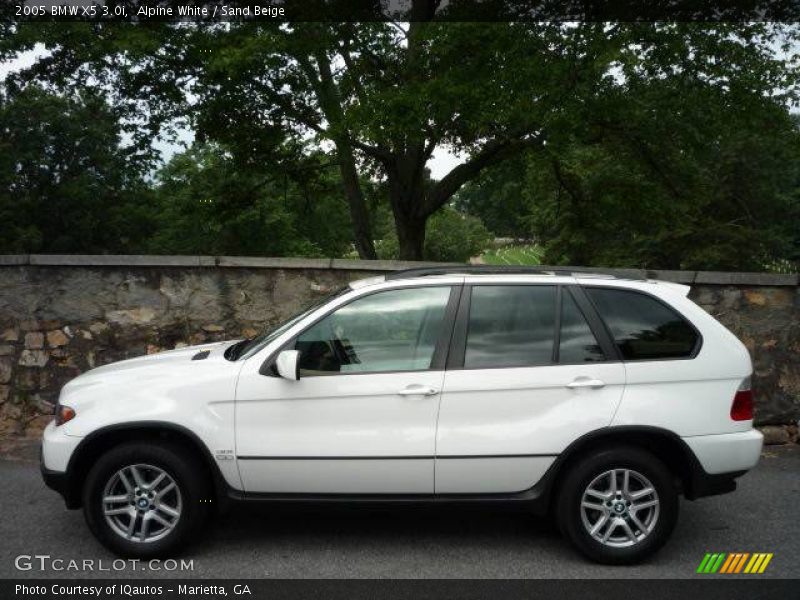 Alpine White / Sand Beige 2005 BMW X5 3.0i