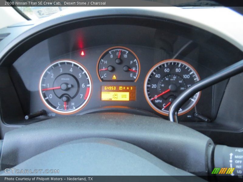 Desert Stone / Charcoal 2008 Nissan Titan SE Crew Cab