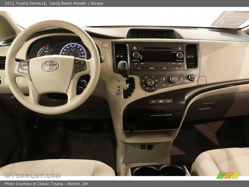 Sandy Beach Metallic / Bisque 2011 Toyota Sienna LE