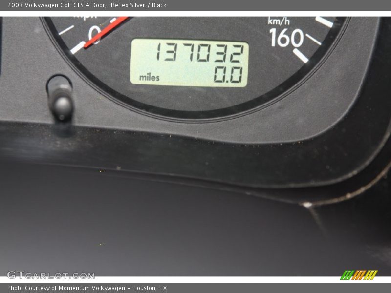 Reflex Silver / Black 2003 Volkswagen Golf GLS 4 Door