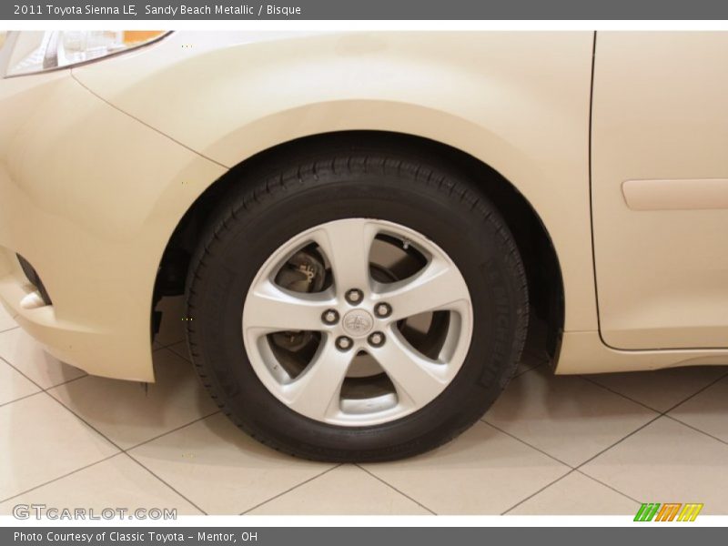 Sandy Beach Metallic / Bisque 2011 Toyota Sienna LE