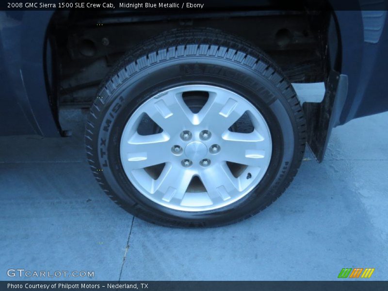 Midnight Blue Metallic / Ebony 2008 GMC Sierra 1500 SLE Crew Cab