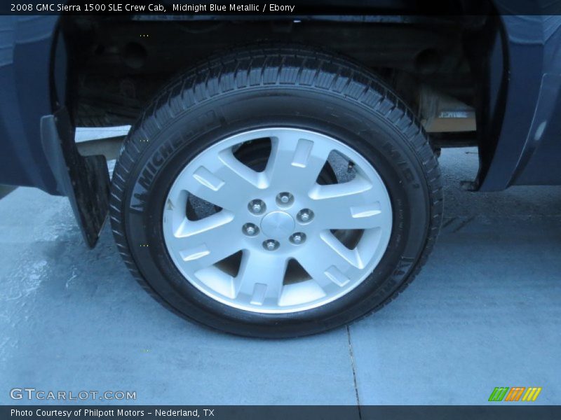 Midnight Blue Metallic / Ebony 2008 GMC Sierra 1500 SLE Crew Cab