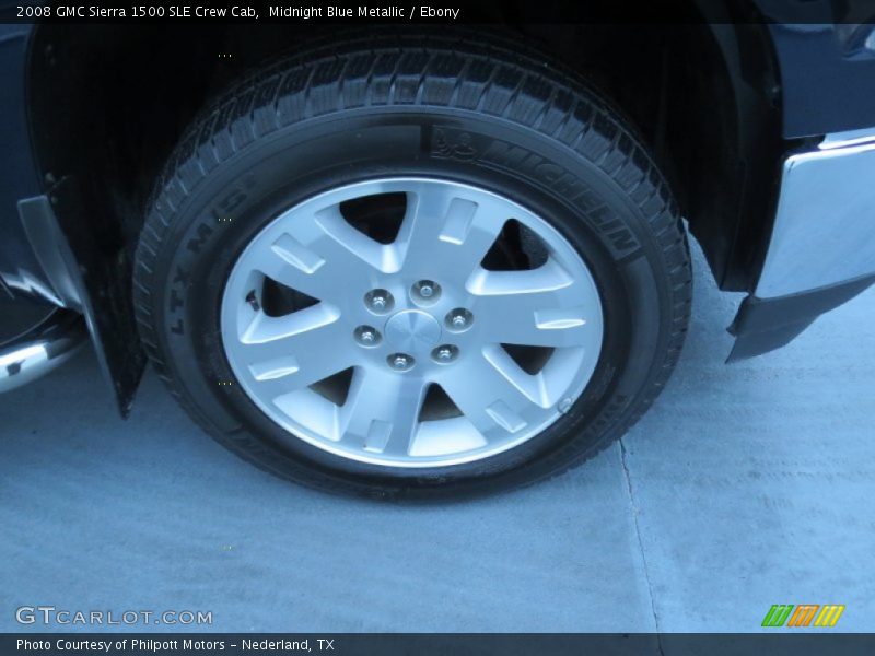 Midnight Blue Metallic / Ebony 2008 GMC Sierra 1500 SLE Crew Cab