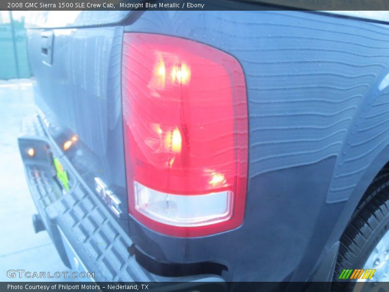 Midnight Blue Metallic / Ebony 2008 GMC Sierra 1500 SLE Crew Cab