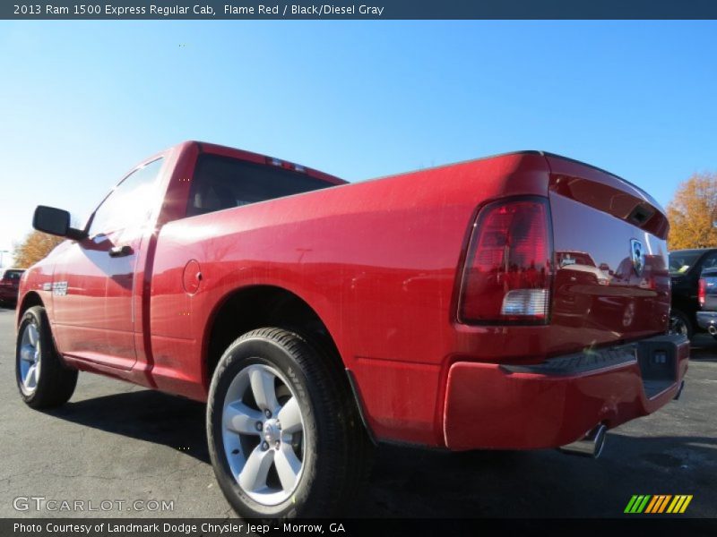Flame Red / Black/Diesel Gray 2013 Ram 1500 Express Regular Cab