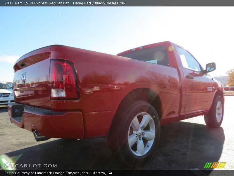 Flame Red / Black/Diesel Gray 2013 Ram 1500 Express Regular Cab
