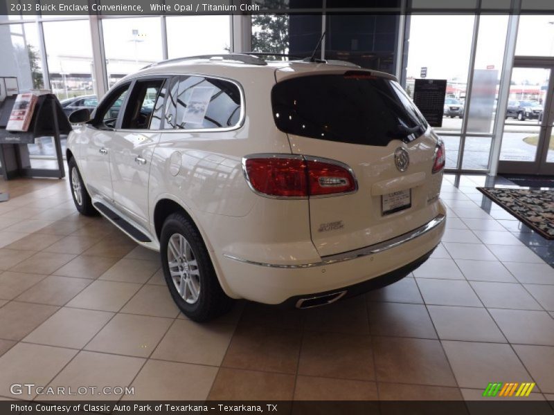 White Opal / Titanium Cloth 2013 Buick Enclave Convenience