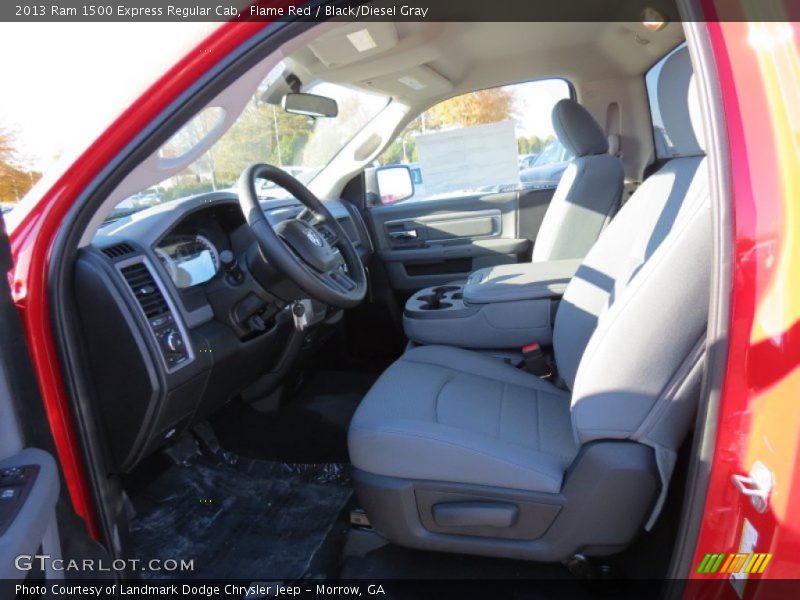 Flame Red / Black/Diesel Gray 2013 Ram 1500 Express Regular Cab