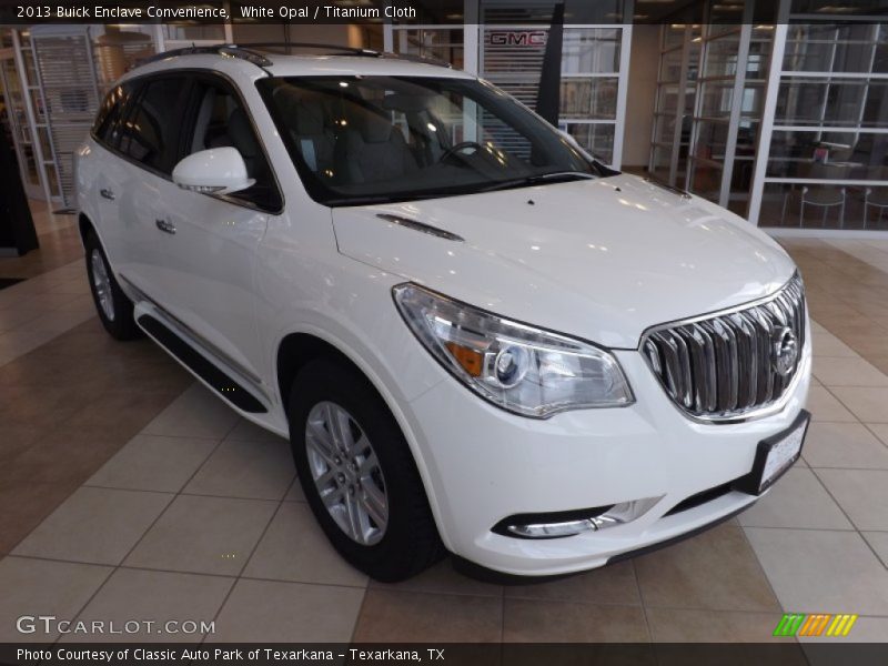 White Opal / Titanium Cloth 2013 Buick Enclave Convenience