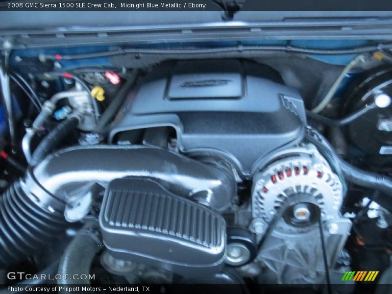 Midnight Blue Metallic / Ebony 2008 GMC Sierra 1500 SLE Crew Cab