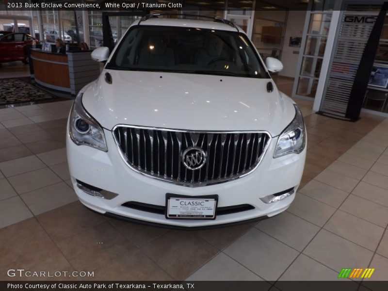 White Opal / Titanium Cloth 2013 Buick Enclave Convenience