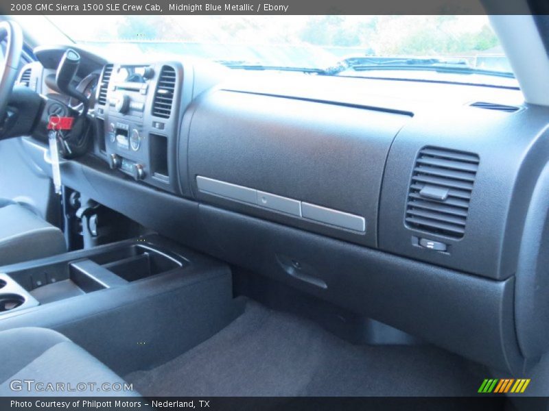 Midnight Blue Metallic / Ebony 2008 GMC Sierra 1500 SLE Crew Cab