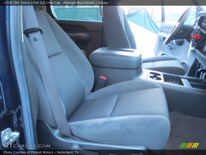 Midnight Blue Metallic / Ebony 2008 GMC Sierra 1500 SLE Crew Cab