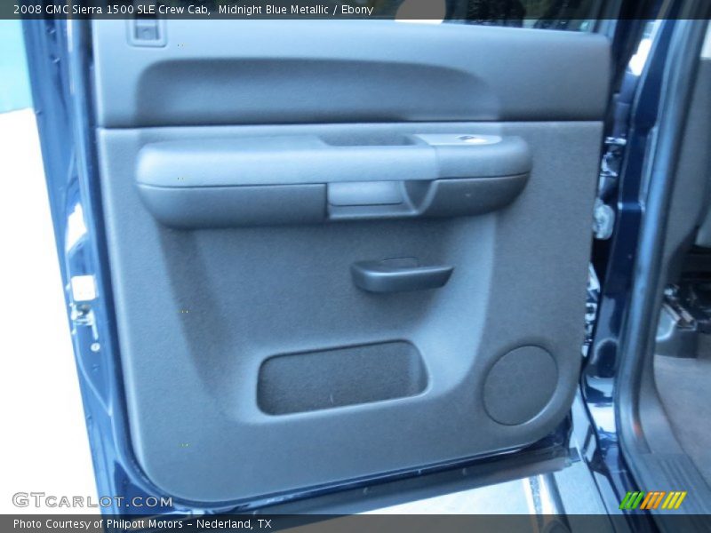 Midnight Blue Metallic / Ebony 2008 GMC Sierra 1500 SLE Crew Cab