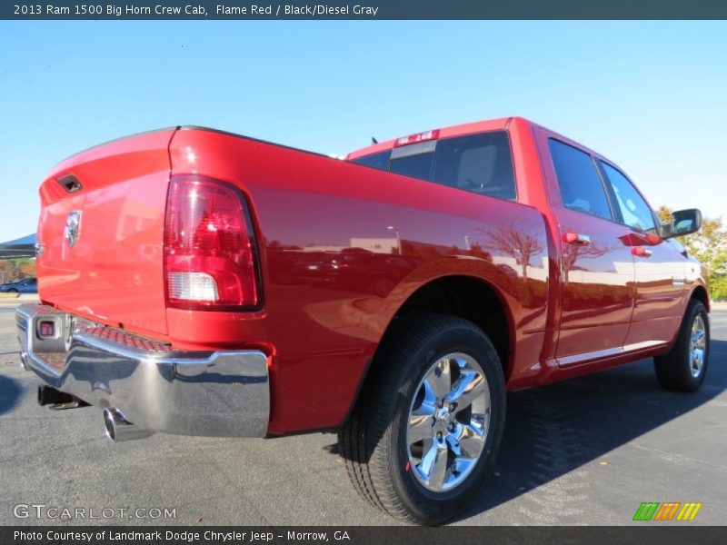 Flame Red / Black/Diesel Gray 2013 Ram 1500 Big Horn Crew Cab