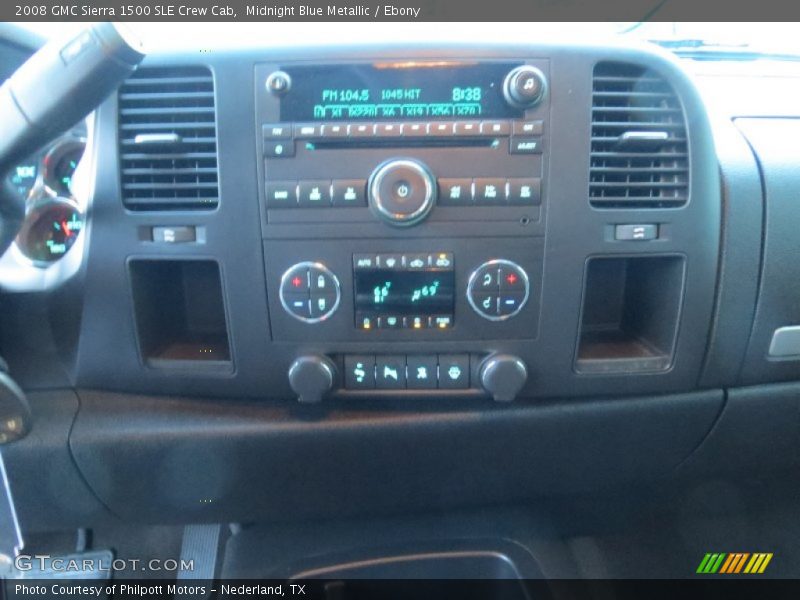 Midnight Blue Metallic / Ebony 2008 GMC Sierra 1500 SLE Crew Cab