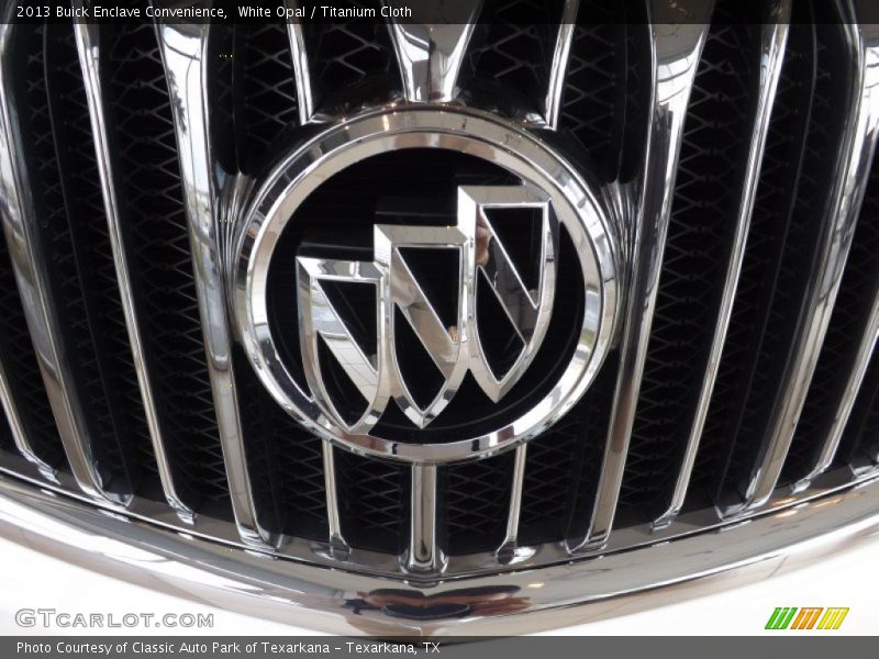 White Opal / Titanium Cloth 2013 Buick Enclave Convenience