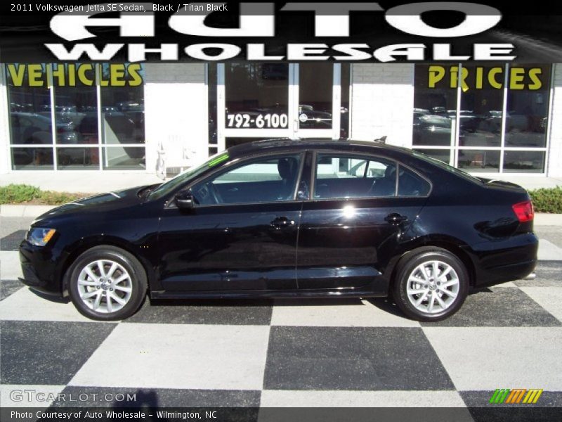 Black / Titan Black 2011 Volkswagen Jetta SE Sedan